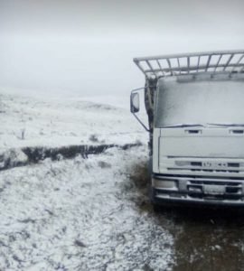 Nieve en Pozo de Piedra Belén