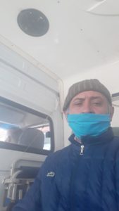 Concejal mientra es trasladado al hospital