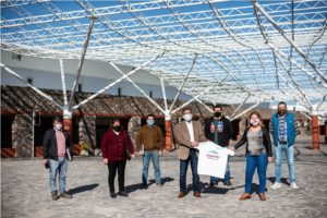 Maubecín junto a comitiva de Turismo de Guayamba