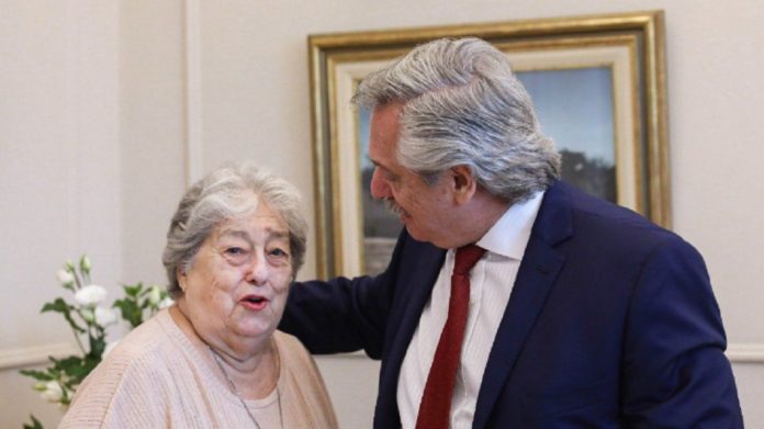 Fernández con Bonafini