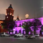 Casa de Gobierno iluminada – Cancer