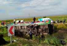 Mar del Plata: dos muertos al volcar un micro que llevaba militantes a un acto de Kicillof