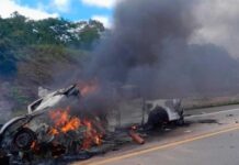 Tragedia en Brasil: choque frontal provocó un incendio y dejó 11 muertos, entre ellos dos niños