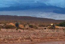 Tras la crecida, activan operativo para reencauzar el río Abaucán