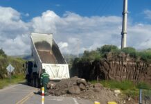 Vialidad Provincial ejecuta trabajos preventivos tras las lluvias en el interior provincial