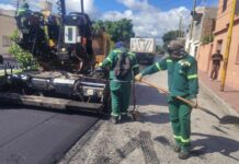 Avanza con la repavimentación integral de la avenida Mariano Moreno