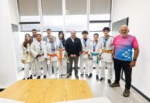Gustavo Saadi recibió a los medallistas del Nacional de Judo