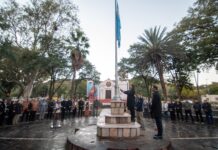 Cálido homenaje a la Patria en Fray Mamerto Esquiú