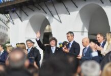 Javier Milei y su equipo participaron de la celebración por el 25 de mayo en el Cabildo de Buenos Aires