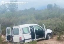 Volcó una camioneta con cinco ocupantes en la Capital